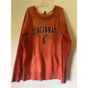 New Agenda By Perrin DIY Cincinnati Bearcats Sweatshirt Bleach Dye Large